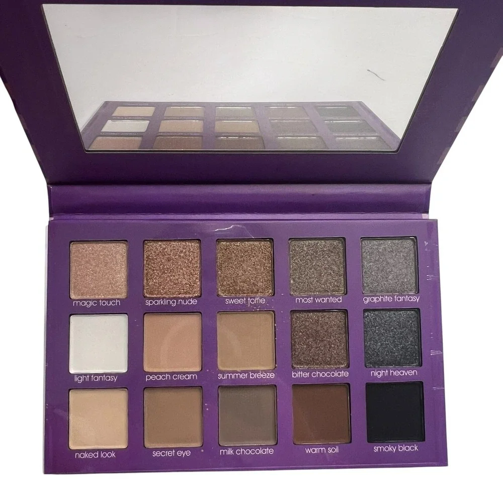 OKALAN Neutral Eyeshadow Palette 15 Colors Makeup Cosmetic Eye Shadow 0.53‎ oz